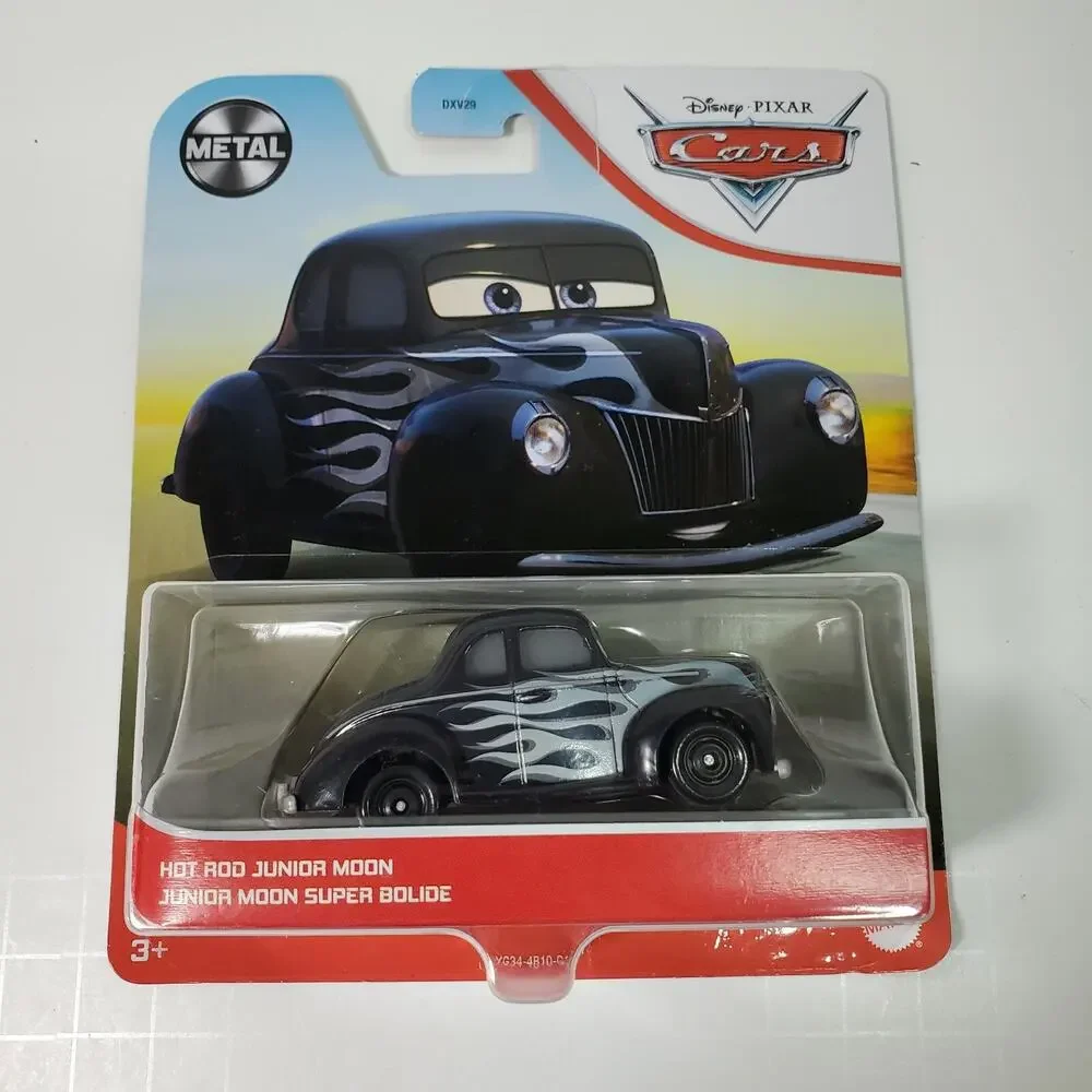 Disney Pixar Cars Diecast HOT ROD JUNIOR MOON Black Flames Junior Johnson Movie